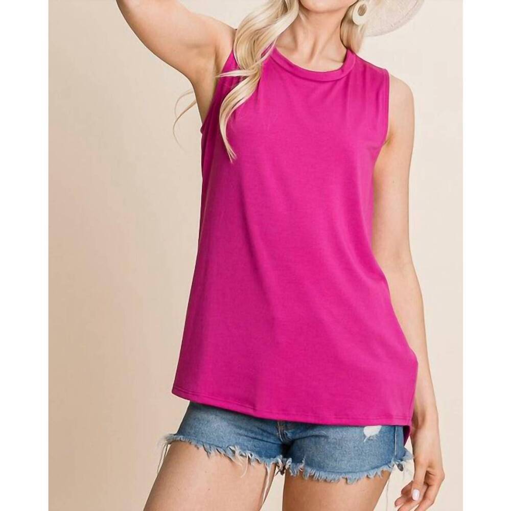 NEW VANILLA BAY open back tie top in pink